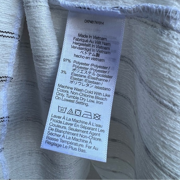 Madewell Women’s Tie Neck Short Sleeve Tunic Top, XS - Picture 8 of 10